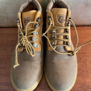 Avirex AV-1985 Genuine Leather Boots AVB118-01 Sz 5.5
